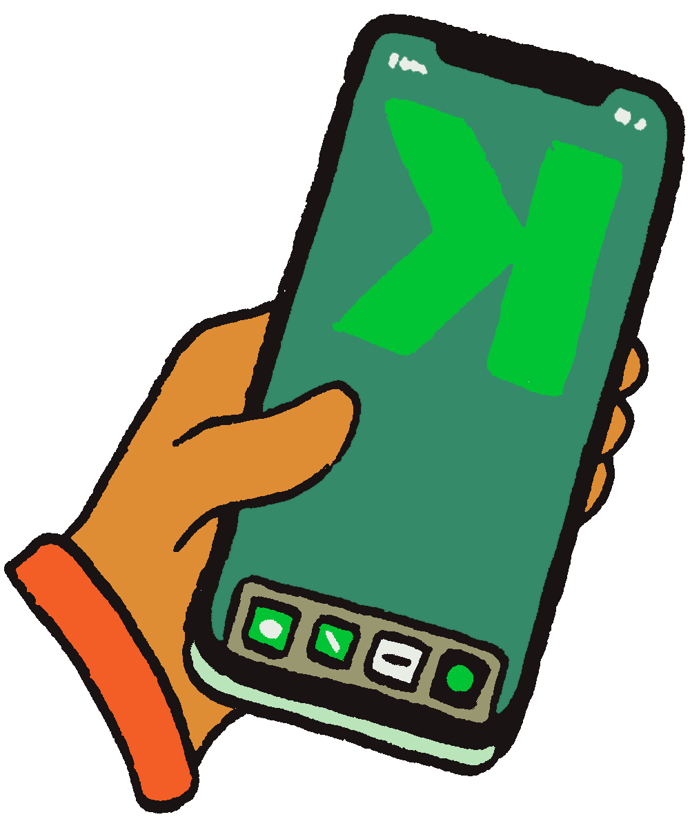Kikoff app on phone